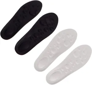 2 Pairs Arch Support Insoles Breathable Cushioning Inserts for Active Lightweight Sports Shoe Pads with Massage Dots for Comfort and Ventilation