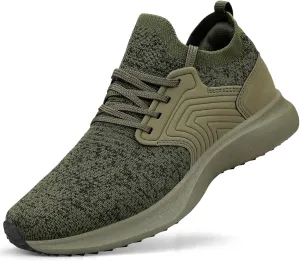 Abboos Womens Walking Running Shoes-Slip on Lightweight Memory Foam Sneakers for Athletic Gym Tennis Shoes