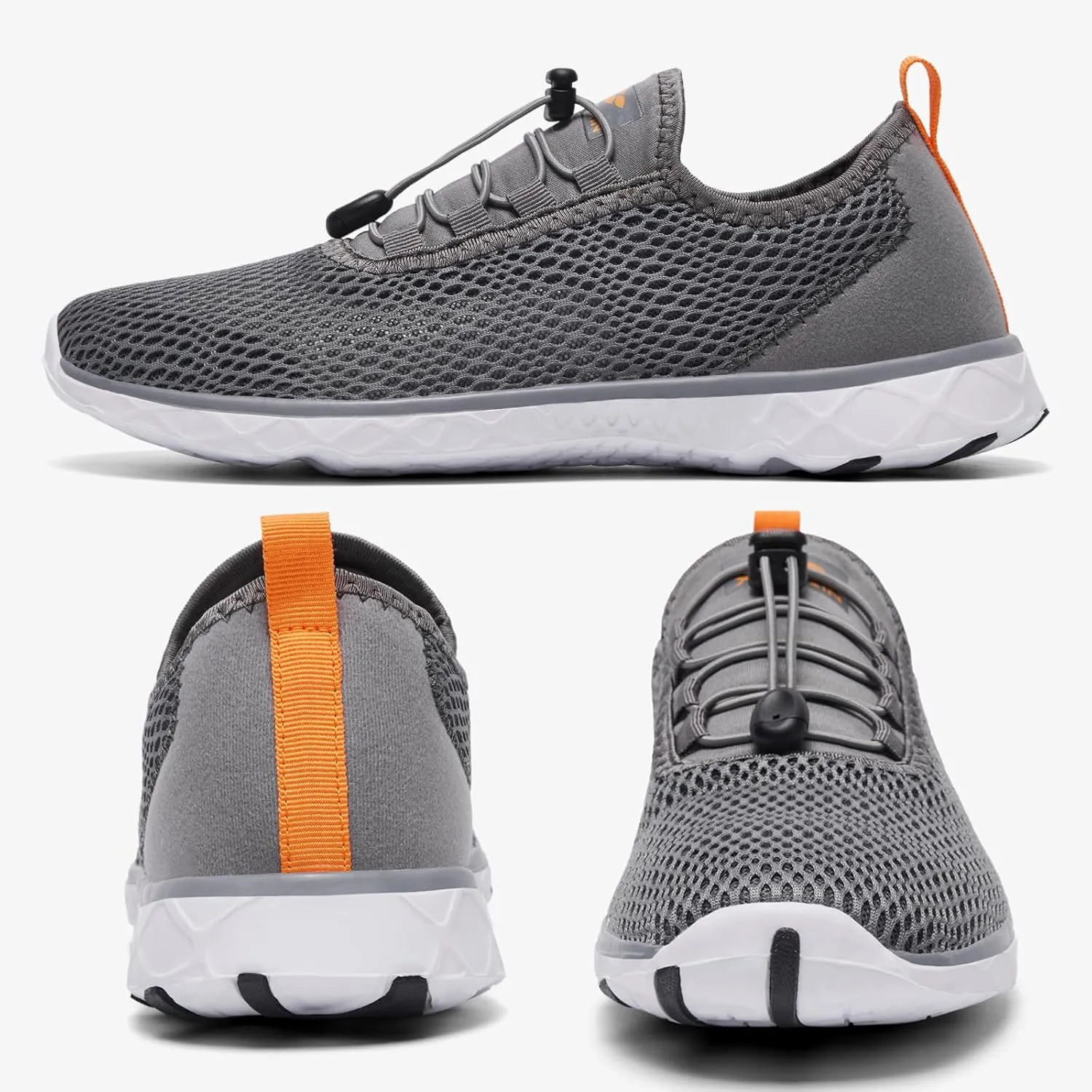 ALEADER Men's Stylish Water Shoes, Quick-Dry Xdrain Water Sneakers, Lightweight & Comfort Footed
