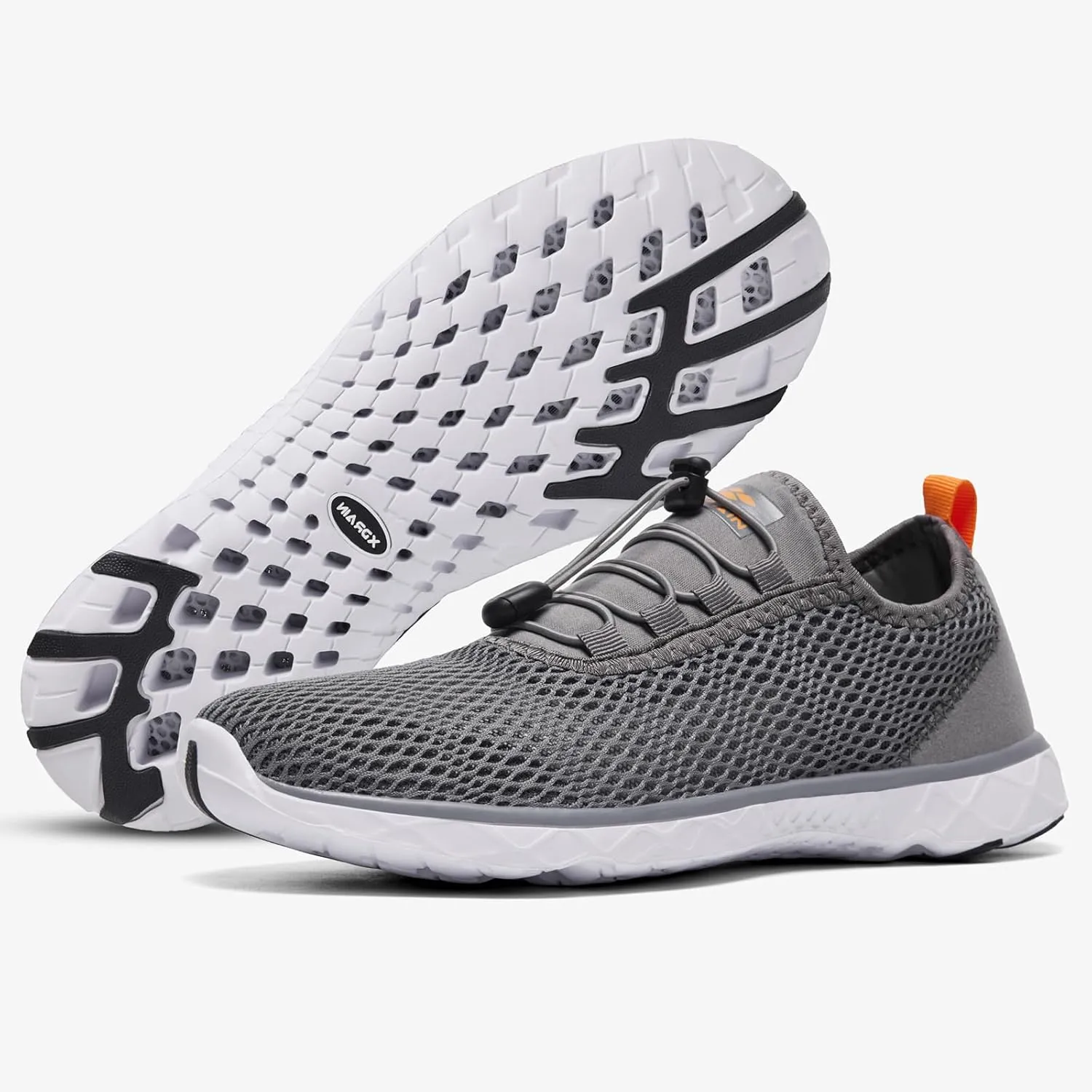 ALEADER Men's Stylish Water Shoes, Quick-Dry Xdrain Water Sneakers, Lightweight & Comfort Footed