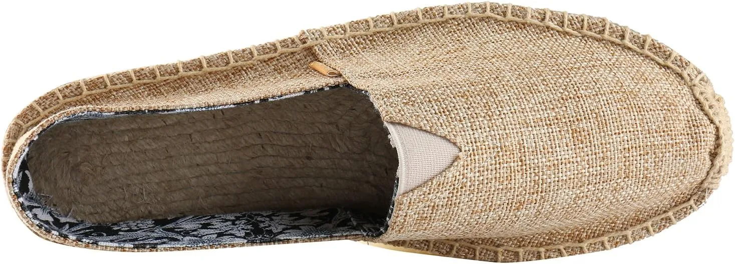 Alexis Leroy Men's Fashion Casual Canvas Slip on Flat Espadrilles