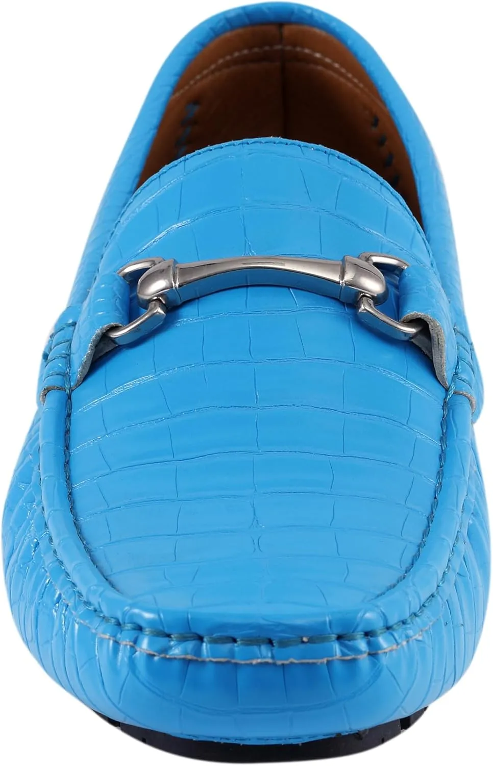 Amali Cola - Driving Moccasins for Men – Mens Slip On Loafers, Moccasins, Slip-on Dress Shoes - Driving Loafers with Matching Color Bit