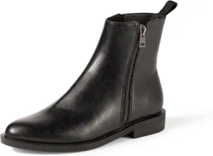 Amazon Essentials Women's Exterior Zip Flat Ankle Boot