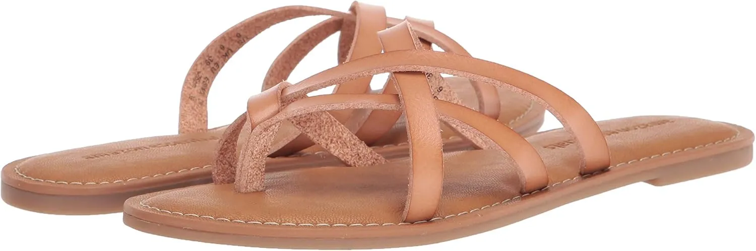 Amazon Essentials Women's Strappy Slide Flat Sandal