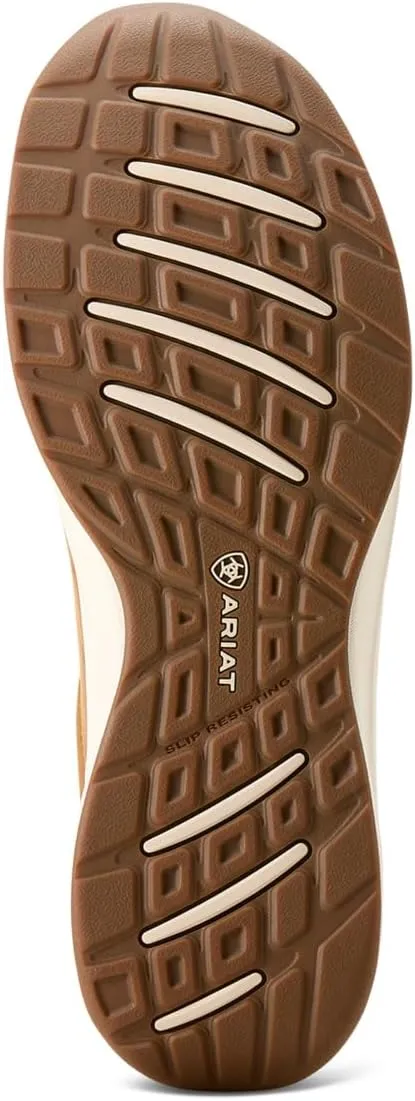 ARIAT Mens Buckeye Waterproof Slip On Casual Shoes - Brown