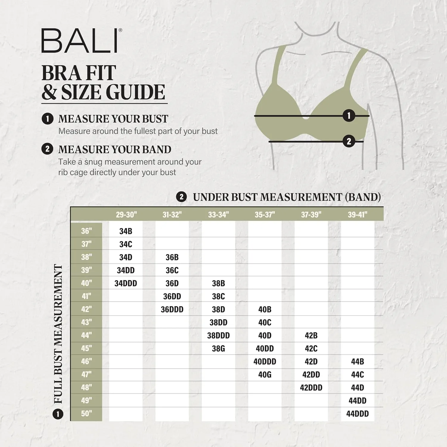 Bali Women's Double Support Wireless, Lace Bra with Stay-in-Place Straps, Full-Coverage