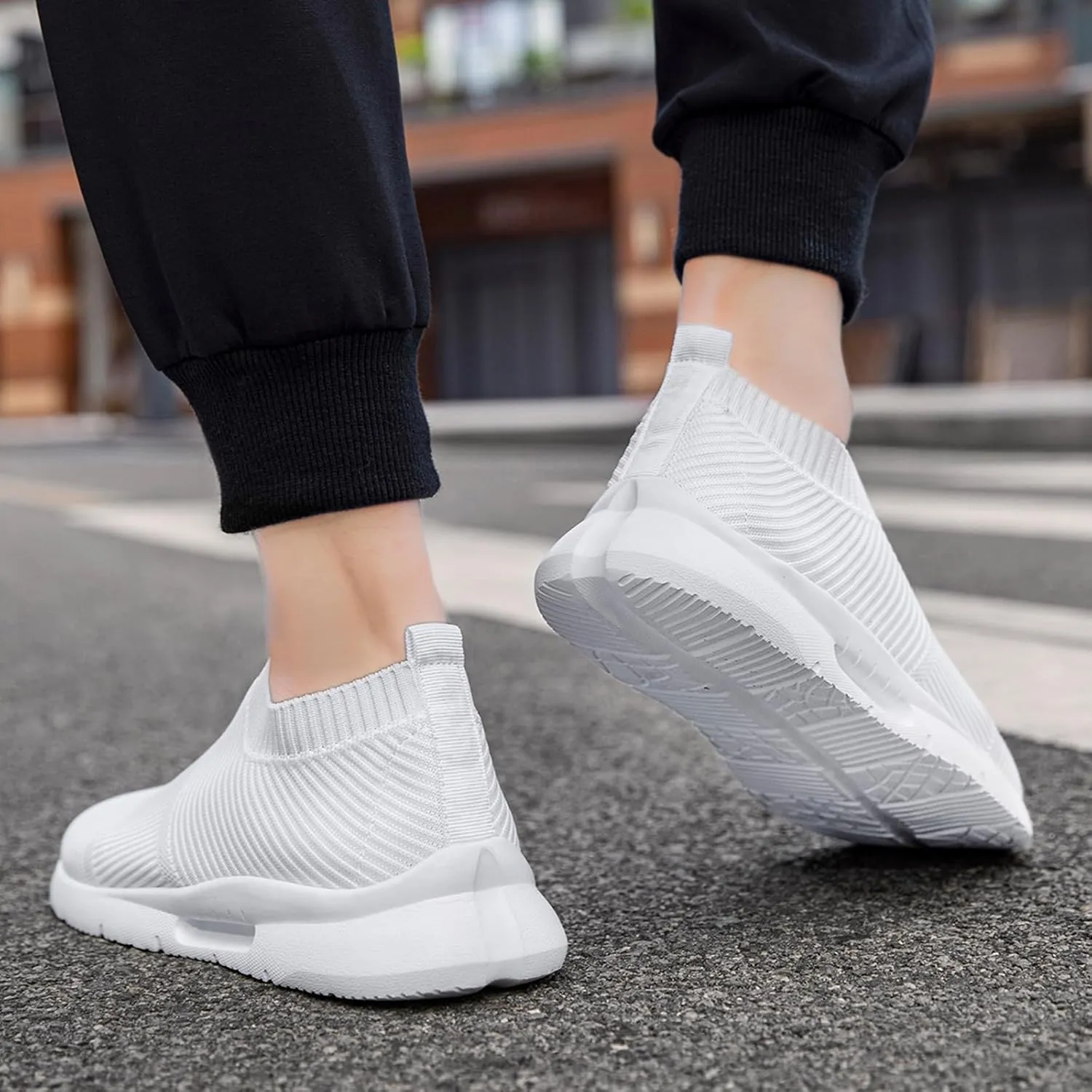 Black Shoes Mens Loafers & Slip-ons|Casual Dress Business Boat Shoes Lightweight Slip on Walking Sneakers Slippers