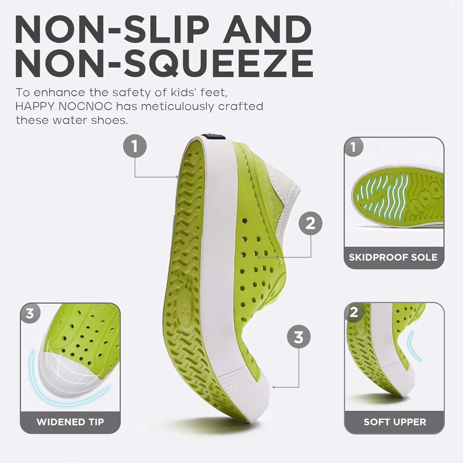 Boys and Girls Lightweight Slip On Sneaker Water Sandals