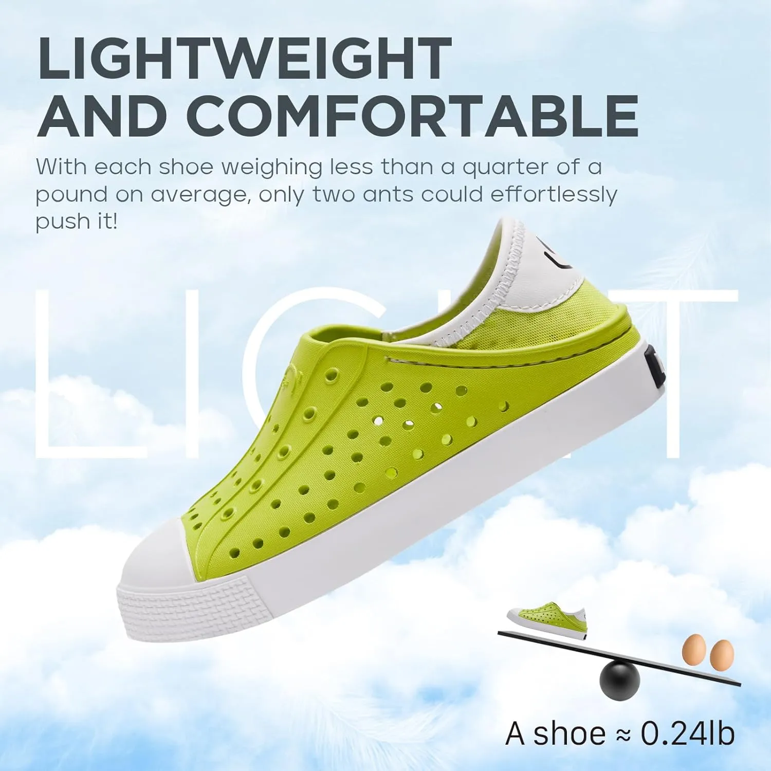 Boys and Girls Lightweight Slip On Sneaker Water Sandals