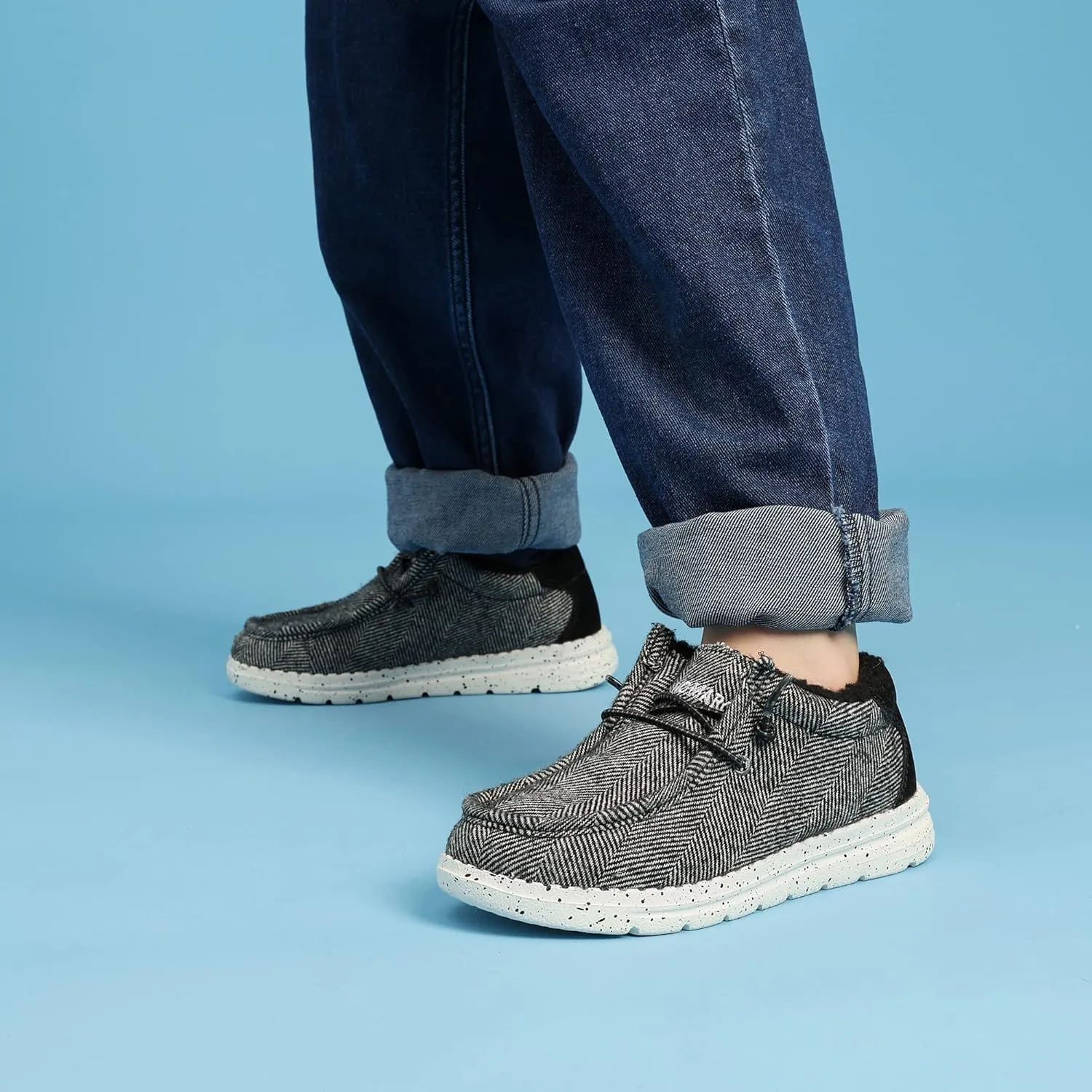 Bruno Marc Boys Girls Winter Slip-On Fur Casual Loafer