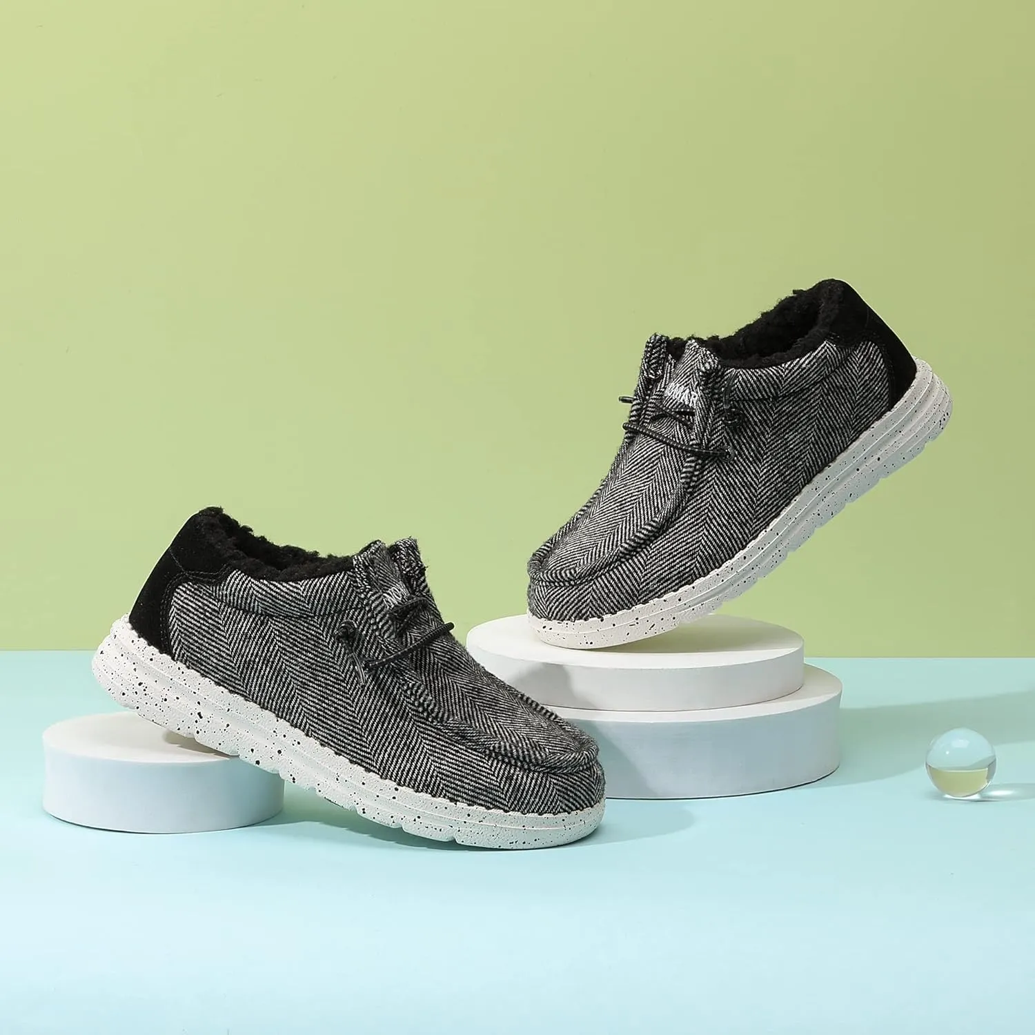 Bruno Marc Boys Girls Winter Slip-On Fur Casual Loafer