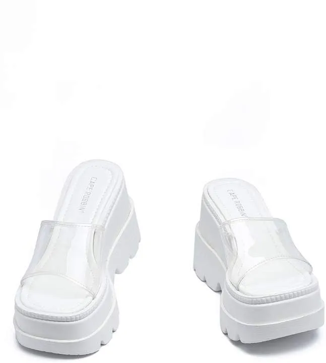 Cape Robbin Gardener Platform Clogs Slippers for Women, Women’s Fashion Comfortable Slip On Slides Shoes