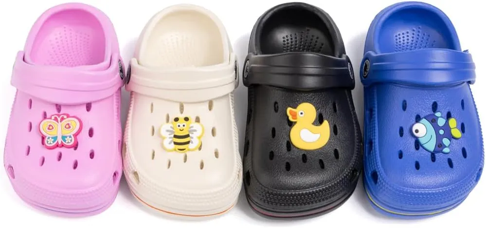 Casazoe Toddler Cute Garden Clogs Boys Girls Slip On Shoes Summer Lightweight Outdoor Slides Sandals Infant Children Beach Pool Shoes