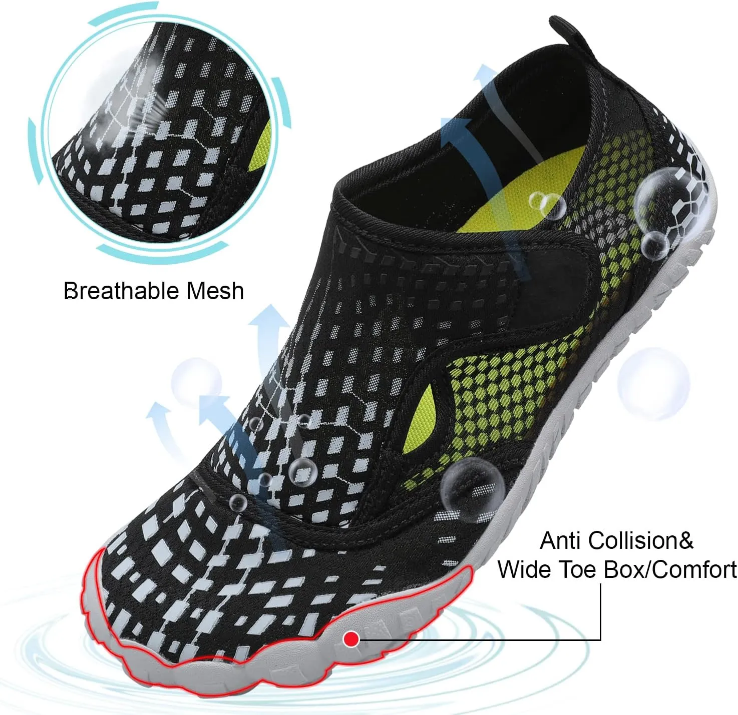 Centipede Demon Swim Water Shoes for Women Men Quick Dry Barefoot Aqua Sneakers Shoe for Beach Hiking Diving Boating River Outdoor Water Sports