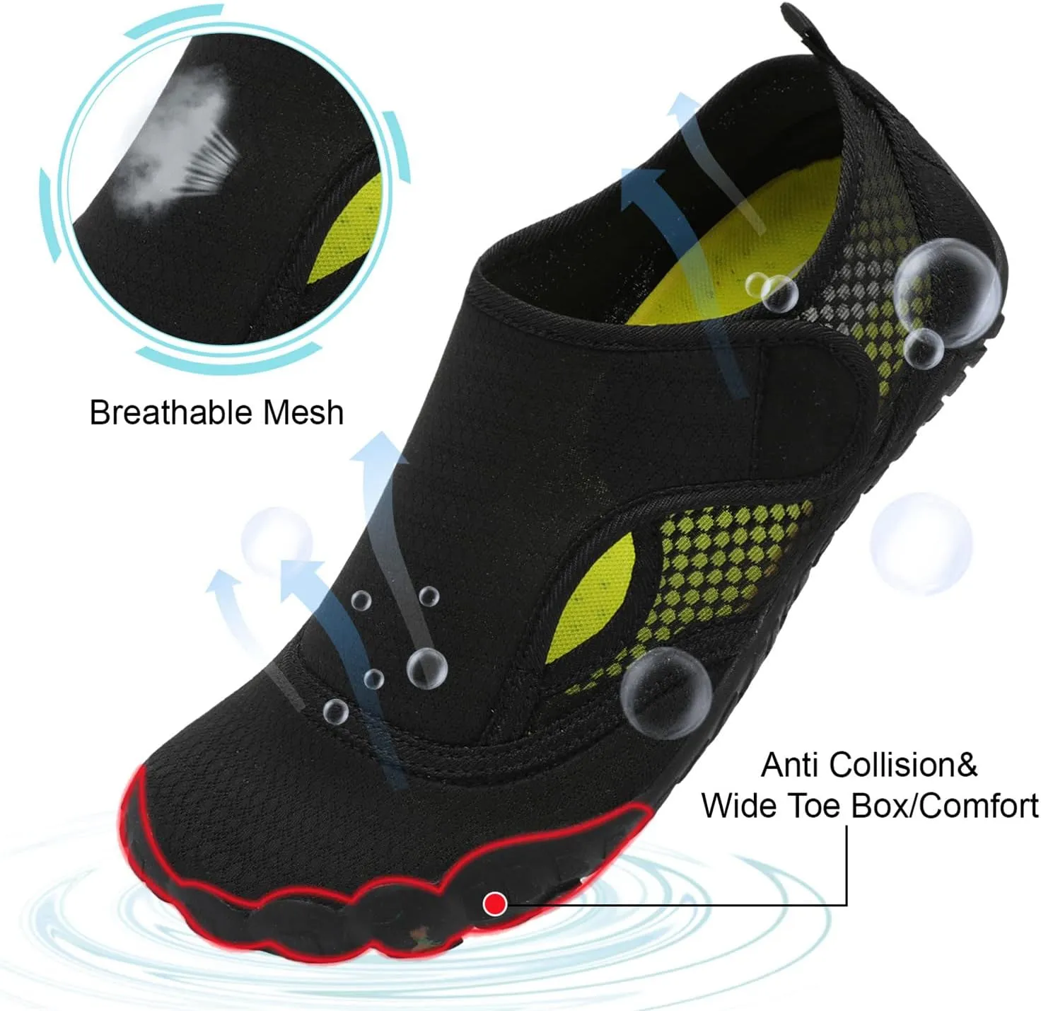 Centipede Demon Swim Water Shoes for Women Men Quick Dry Barefoot Aqua Sneakers Shoe for Beach Hiking Diving Boating River Outdoor Water Sports