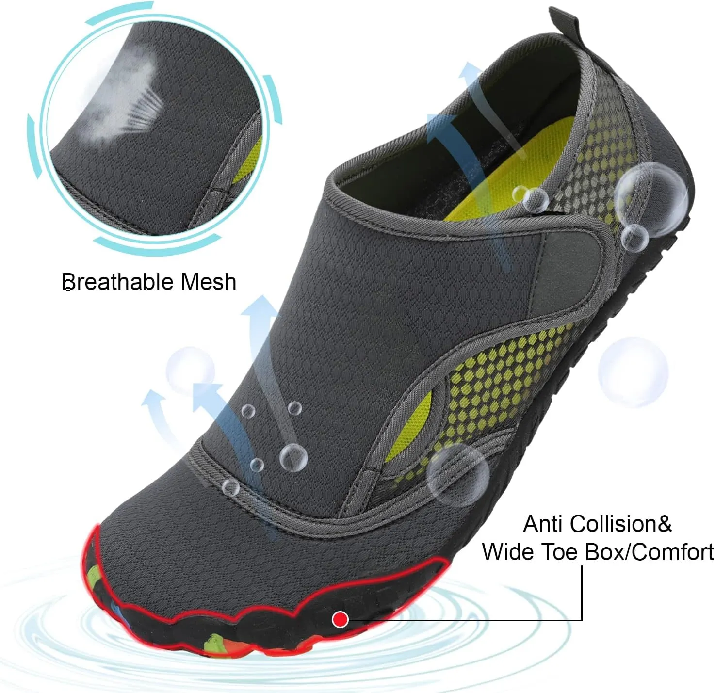 Centipede Demon Swim Water Shoes for Women Men Quick Dry Barefoot Aqua Sneakers Shoe for Beach Hiking Diving Boating River Outdoor Water Sports