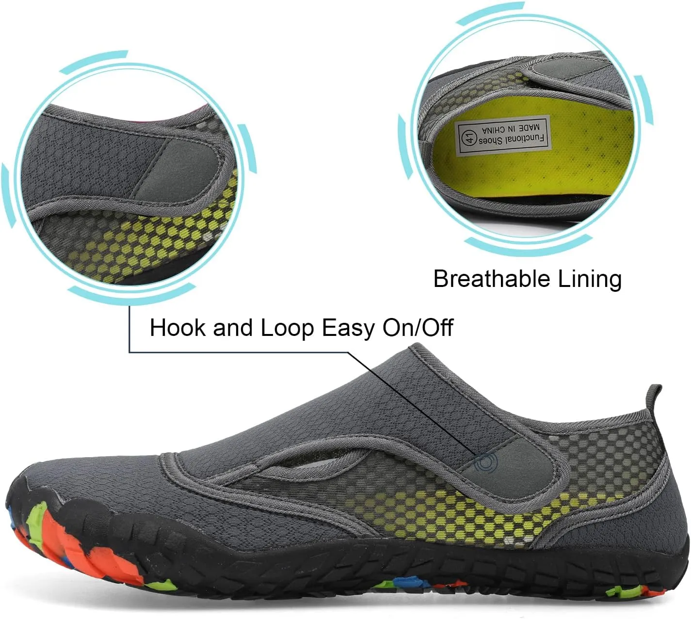 Centipede Demon Swim Water Shoes for Women Men Quick Dry Barefoot Aqua Sneakers Shoe for Beach Hiking Diving Boating River Outdoor Water Sports