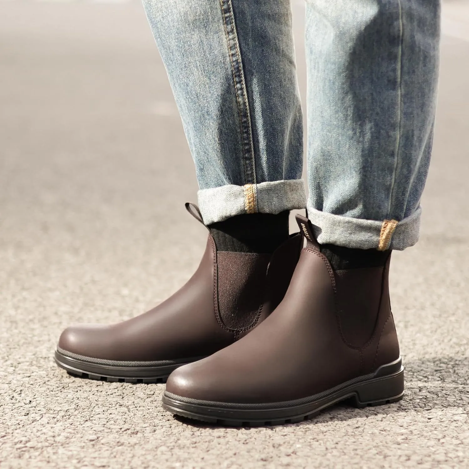Cestfini Mens Slip On Chelsea Boots