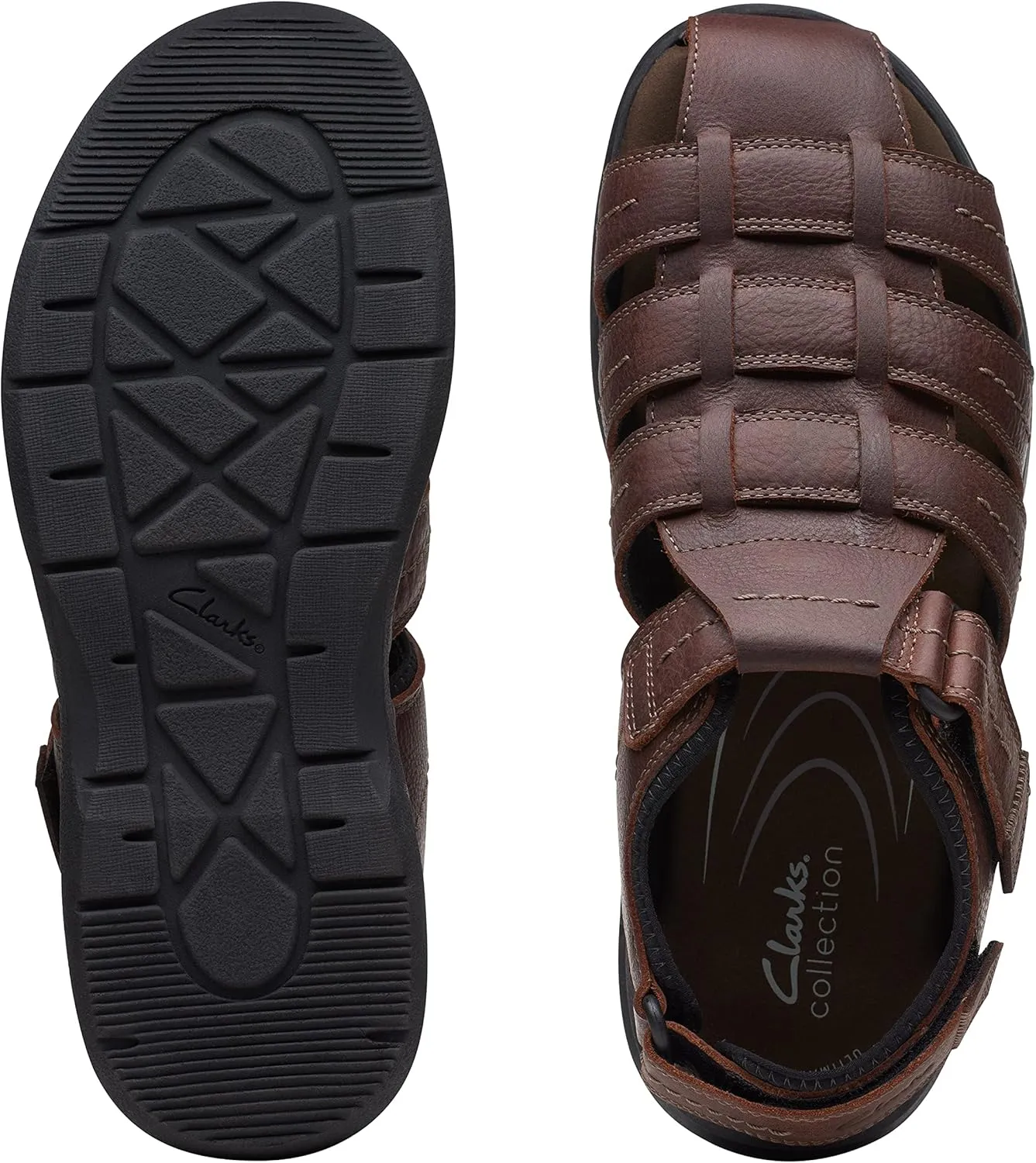 Clarks Men's Walkford Fish Flat Sandal