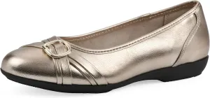 CLIFFS BY WHITE MOUNTAIN Women's Calming Cushioned Ballet Flat