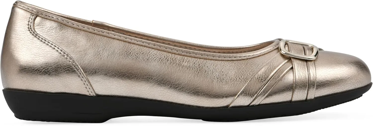 CLIFFS BY WHITE MOUNTAIN Women's Calming Cushioned Ballet Flat