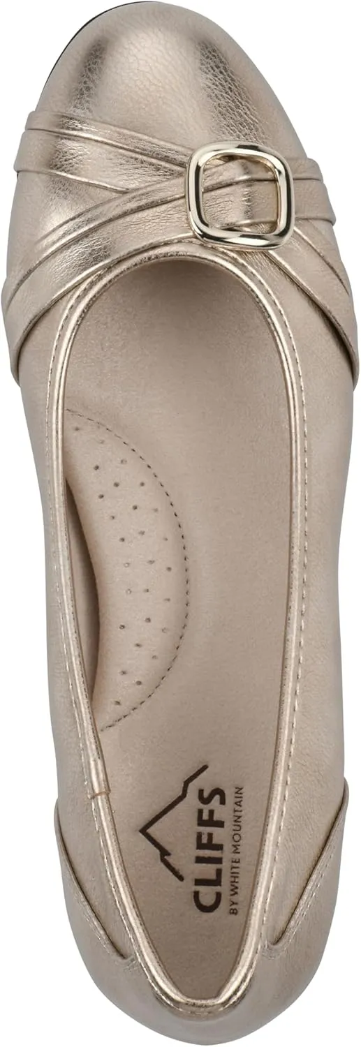 CLIFFS BY WHITE MOUNTAIN Women's Calming Cushioned Ballet Flat