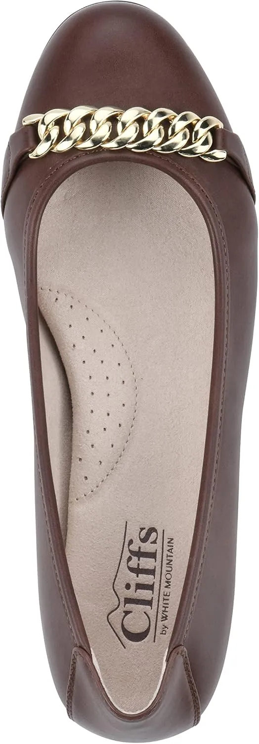 CLIFFS BY WHITE MOUNTAIN Women's Charmed Cushioned Ballet Flat