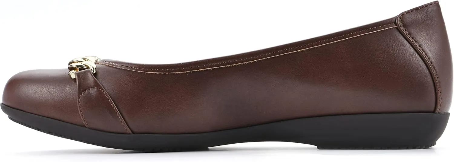 CLIFFS BY WHITE MOUNTAIN Women's Charmed Cushioned Ballet Flat
