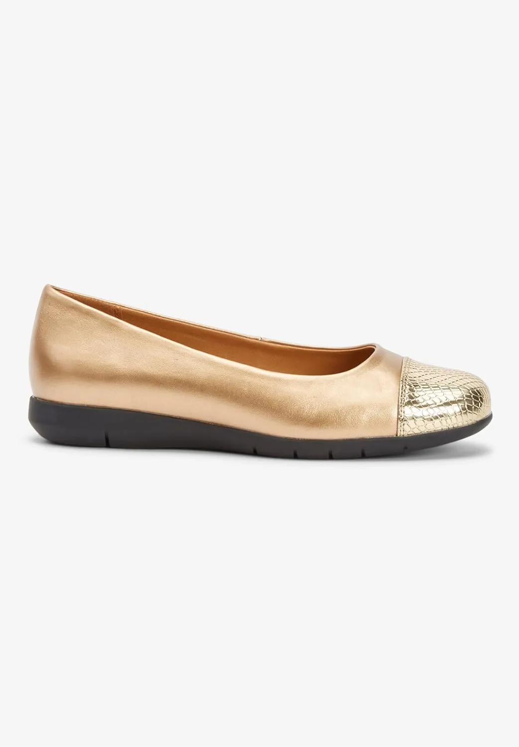 Comfortview Women's Wide Width The Fay Flat