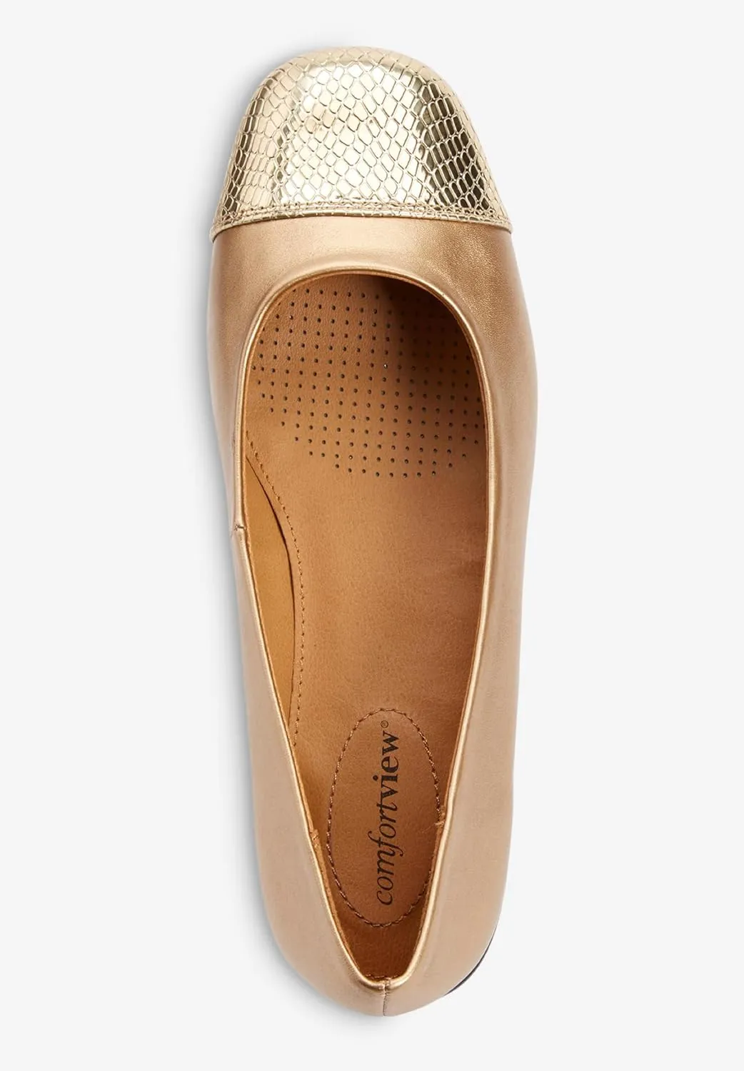 Comfortview Women's Wide Width The Fay Flat