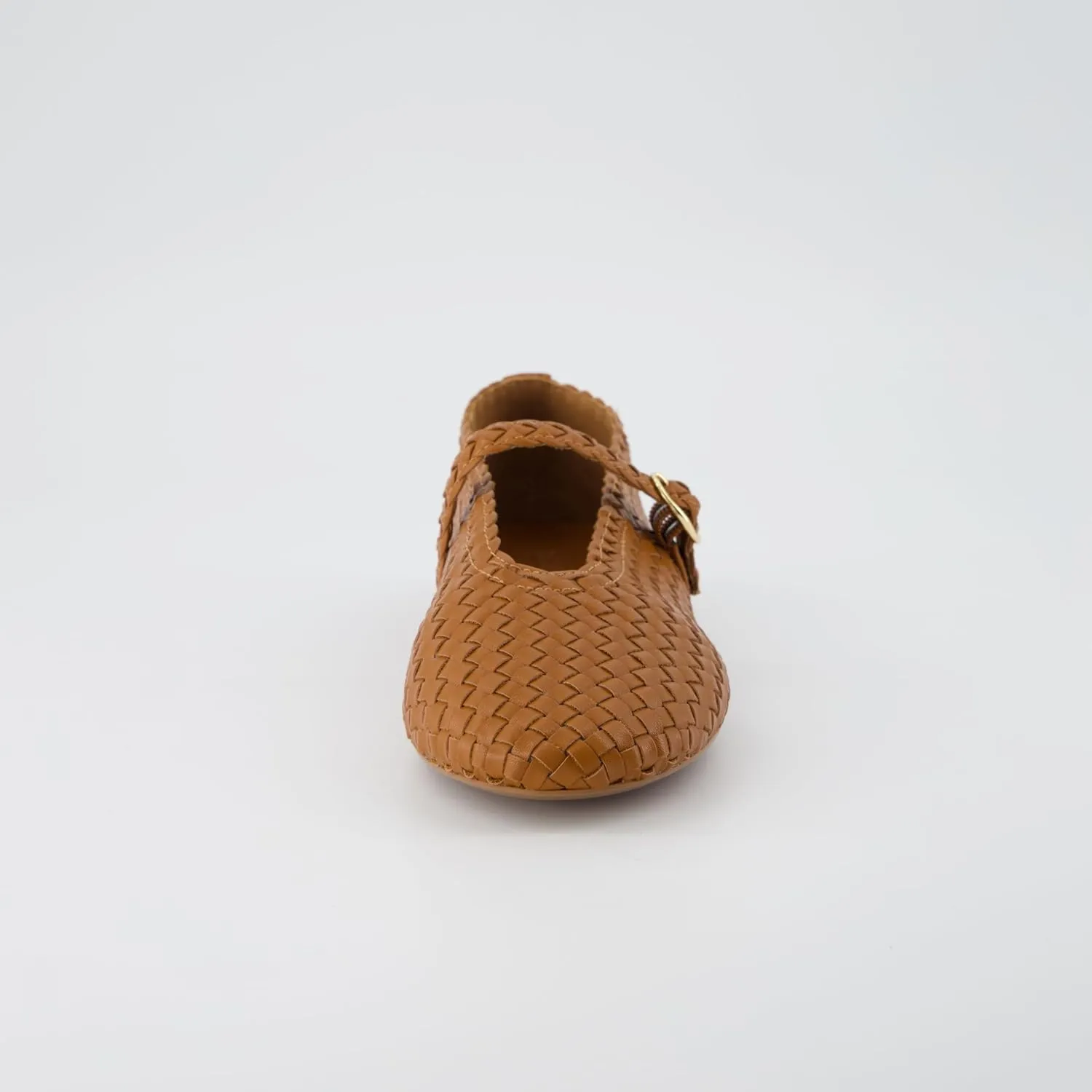 CUSHIONAIRE Women's Bistro Woven Mary Jane Flat  Memory Foam, Wide Widths Available