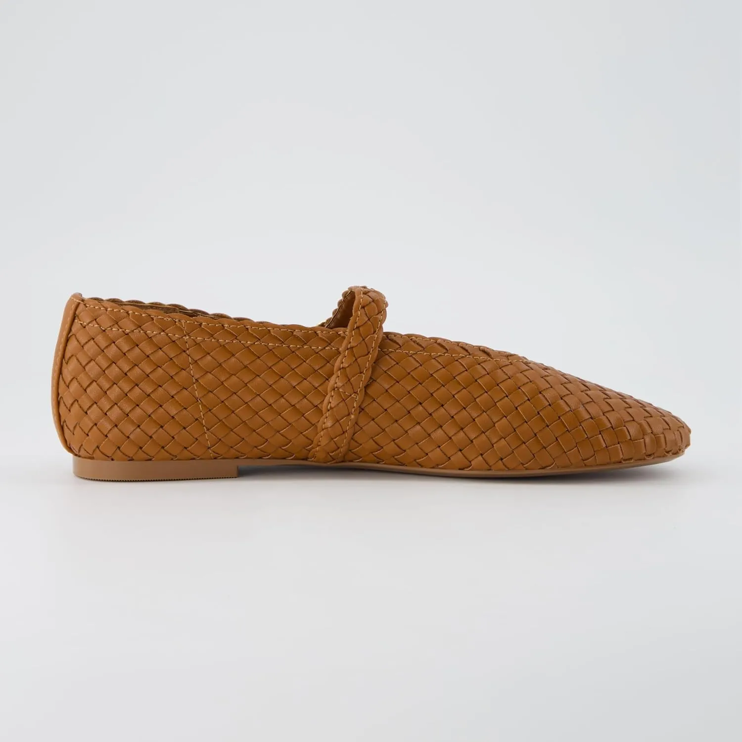 CUSHIONAIRE Women's Bistro Woven Mary Jane Flat  Memory Foam, Wide Widths Available