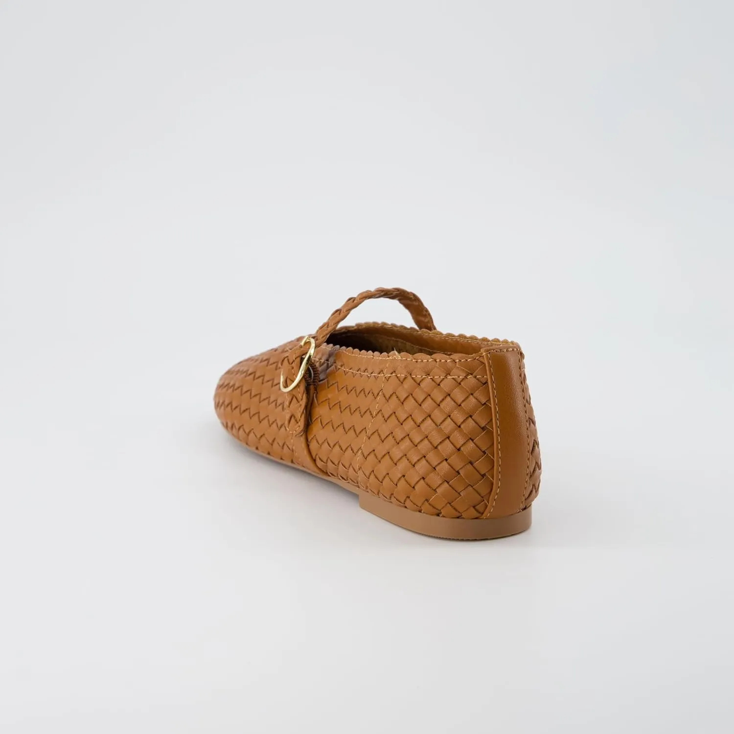 CUSHIONAIRE Women's Bistro Woven Mary Jane Flat  Memory Foam, Wide Widths Available