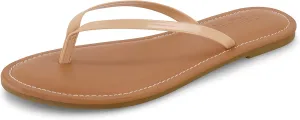 CUSHIONAIRE Women's Cora Flat Flip Flop Sandal with  Comfort