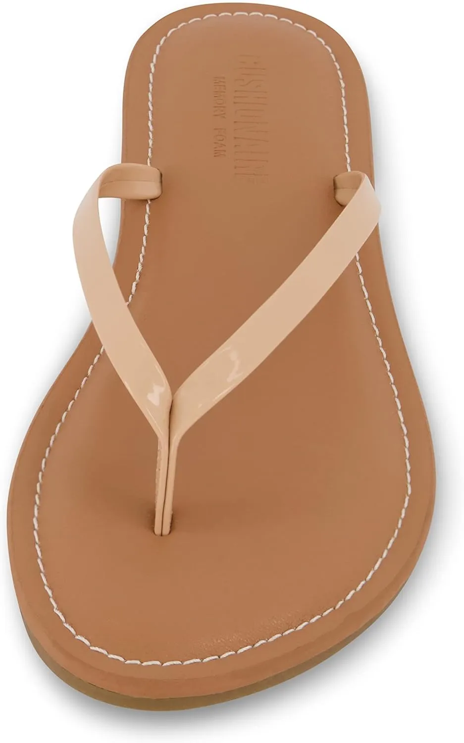 CUSHIONAIRE Women's Cora Flat Flip Flop Sandal with  Comfort