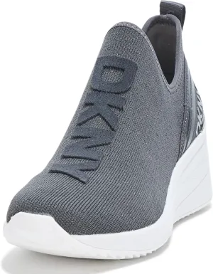 DKNY Women's Keeva Everyday Slip on Wedge Sneaker with Logo