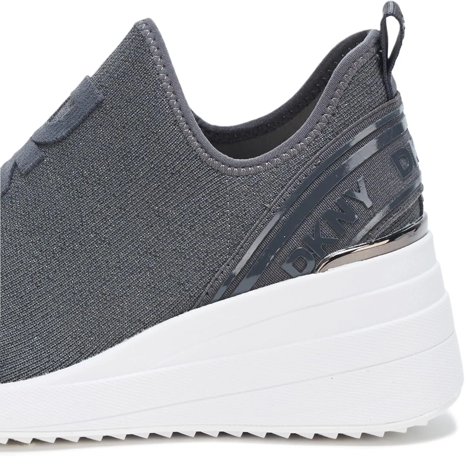 DKNY Women's Keeva Everyday Slip on Wedge Sneaker with Logo