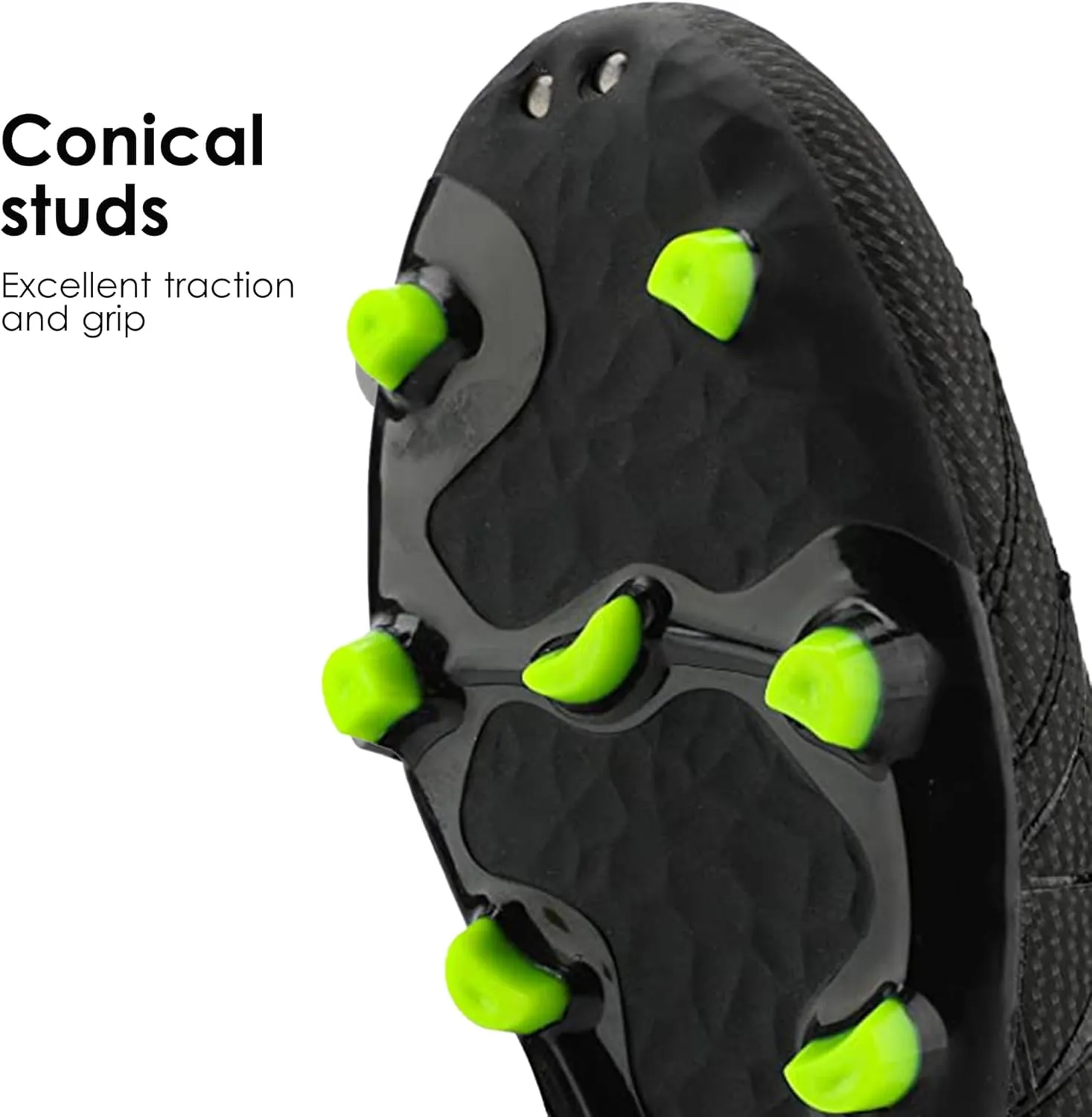 DREAM PAIRS Mens Sport Flexible Athletic Lace Up Light Weight Outdoor Cleats Football Soccer Shoes