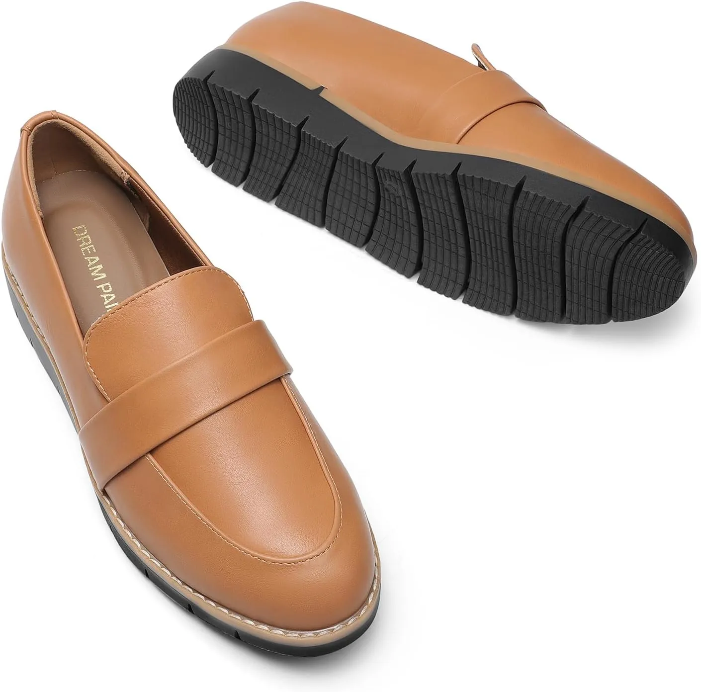 DREAM PAIRS Women's Loafers, Slip-On Business Casual Work Shoes