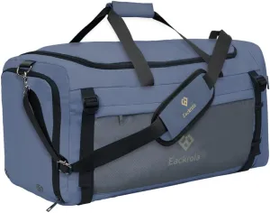 Eackrola Large Sports Gym Bag, Travel Duffel bag with Wet Pocket & Shoes Compartment for men women, 65L, Lightweight