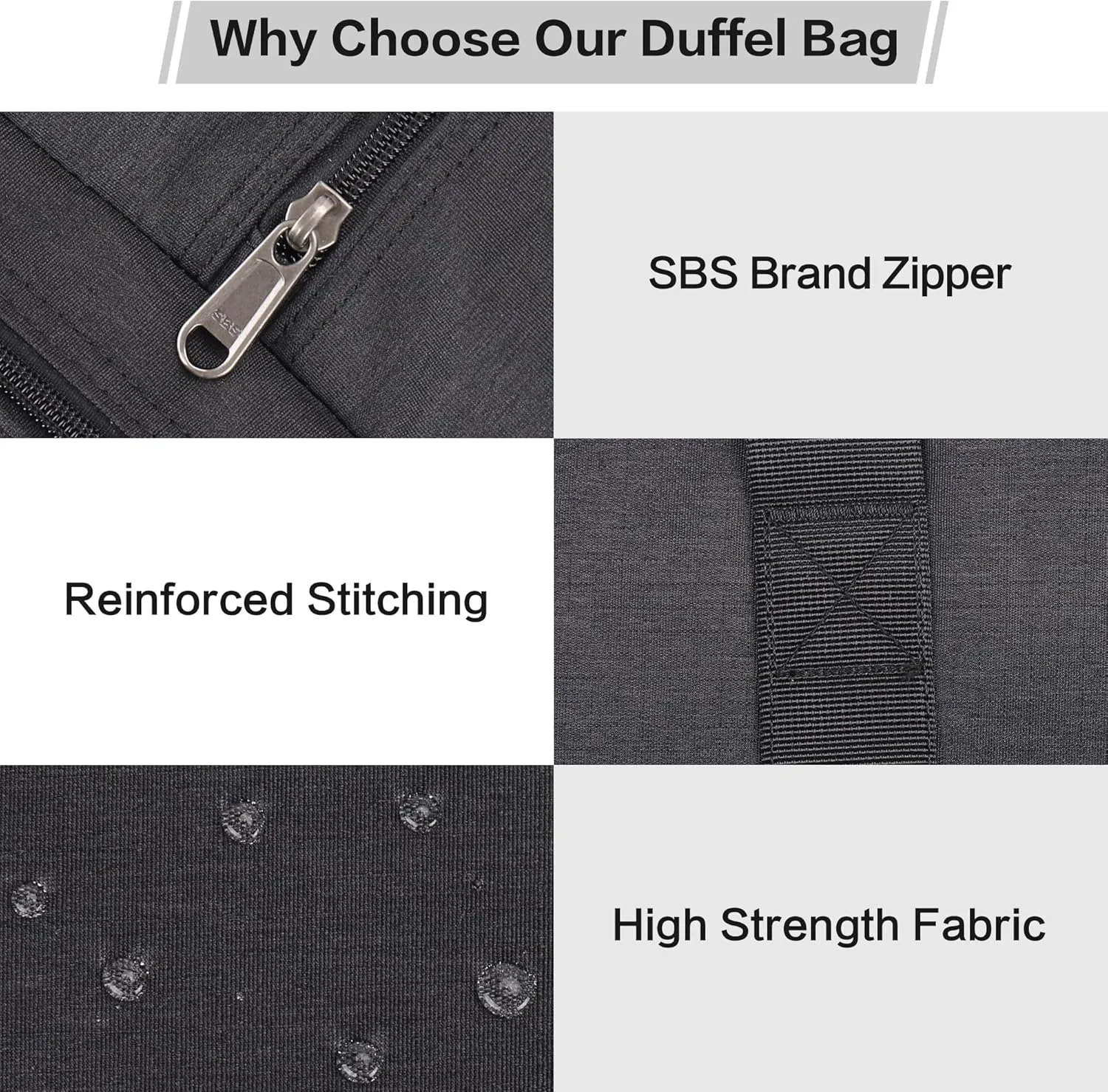 Extra Large Duffle Bag for Travel, Collapsible Duffle Bag for Men, Foldable Duffel Bags for Traveling (Black, 120)
