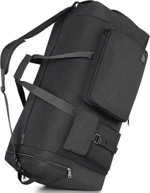 Extra Large Duffle Bag for Travel, Collapsible Duffle Bag for Men, Foldable Duffel Bags for Traveling (Black, 120)