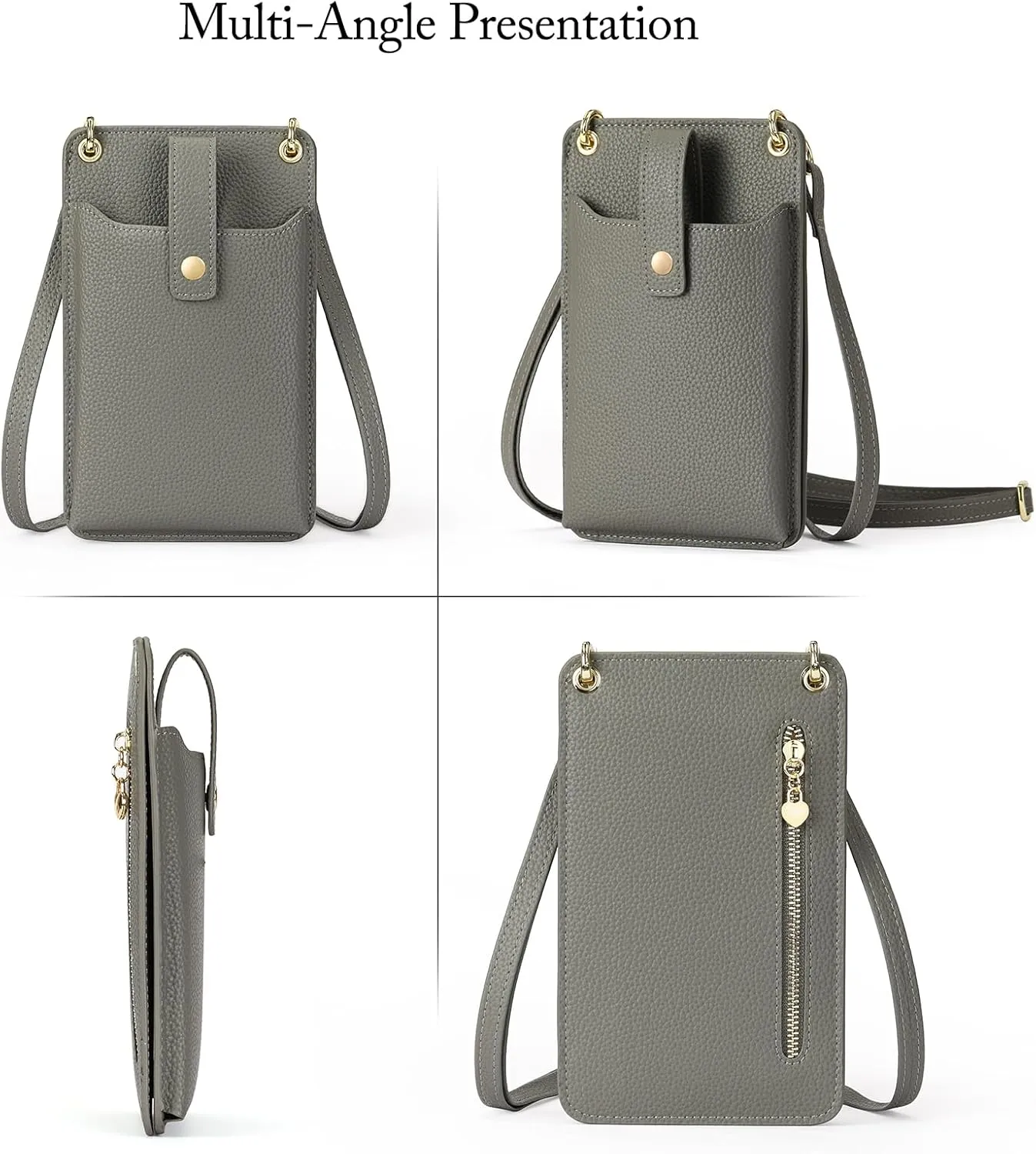 FALAN MULE Small Cell Phone Crossbody Bag Purse for Women, PU Leather Wallet Purse…