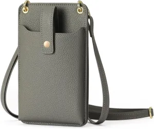 FALAN MULE Small Cell Phone Crossbody Bag Purse for Women, PU Leather Wallet Purse…