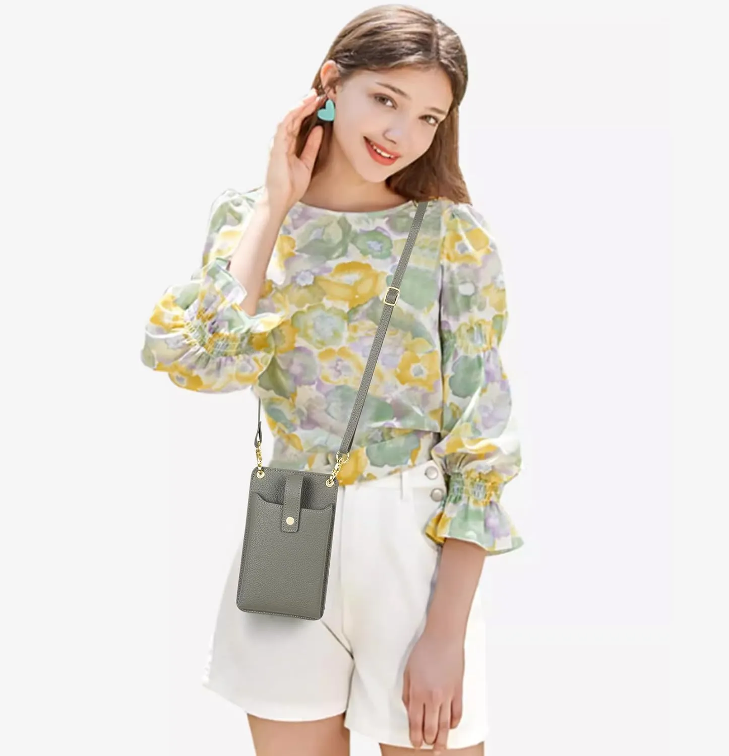 FALAN MULE Small Cell Phone Crossbody Bag Purse for Women, PU Leather Wallet Purse…