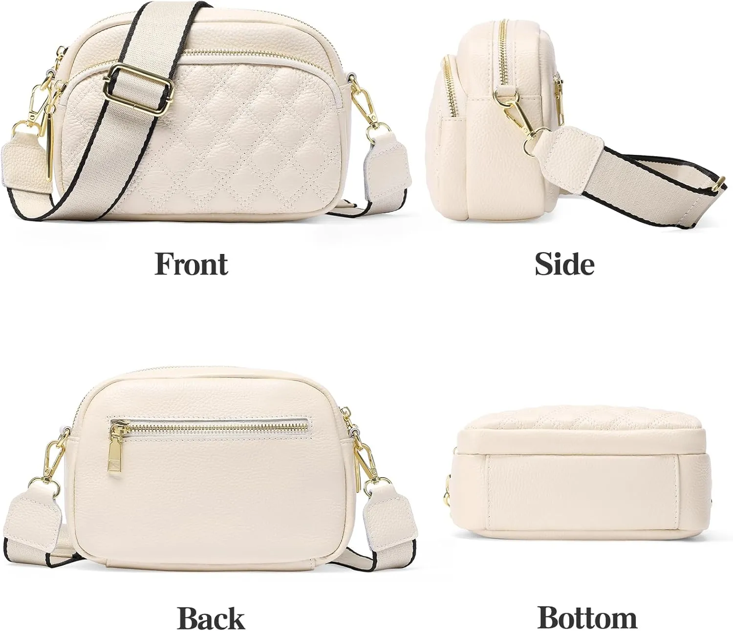 FALAN MULE Small Crossbody Bag for Women Trendy Design Genuine Leather Shoulder Handbags with Adjustable Strap