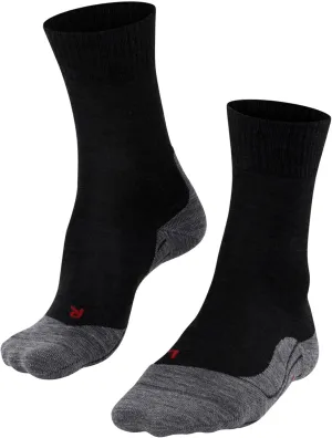FALKE Men's TK5 Wander Hiking Socks, Crew Length, Light Padding, Athletic Sock, Breathable Quick Dry, Merino Wool, 1 Pair