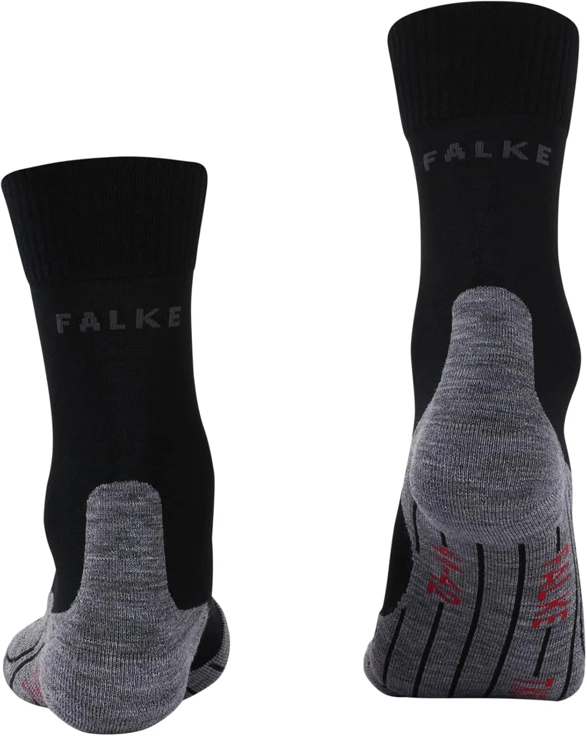 FALKE Men's TK5 Wander Hiking Socks, Crew Length, Light Padding, Athletic Sock, Breathable Quick Dry, Merino Wool, 1 Pair