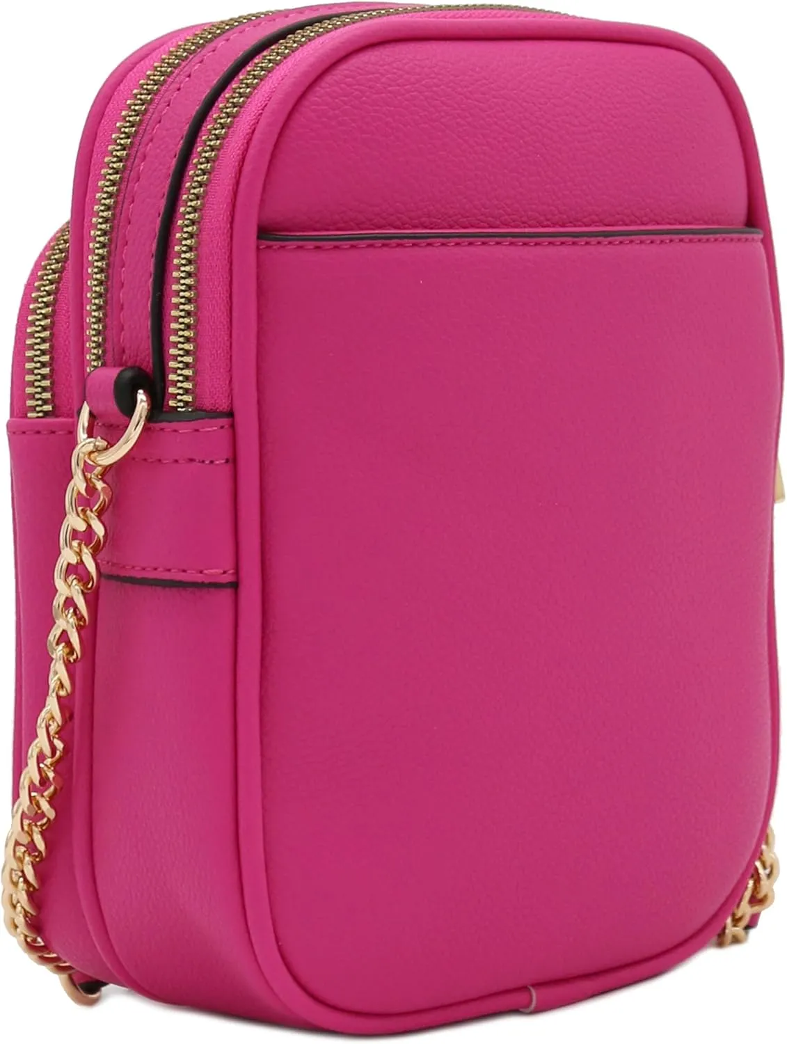 FashionPuzzle Multi Pocket PU Leather Casual Medium Crossbody Bag with Adjustable Strap