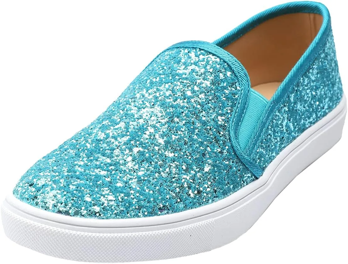 FEVERSOLE Women's Fashion Slip-On Sneaker Casual Flat Loafers
